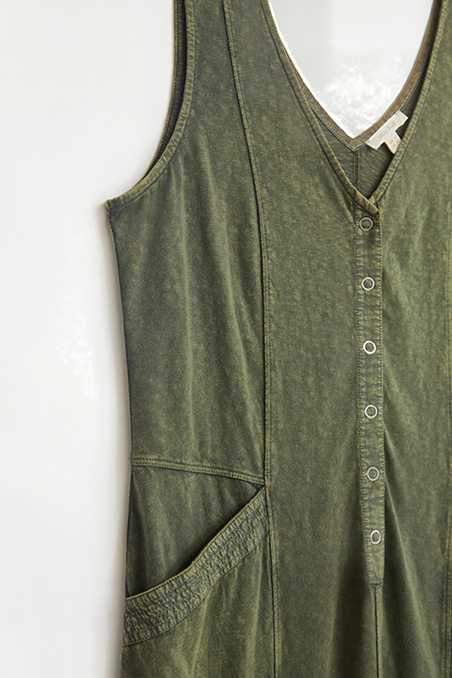 ISLA JERSEY JUMPSUIT KHAKI GREEN 5