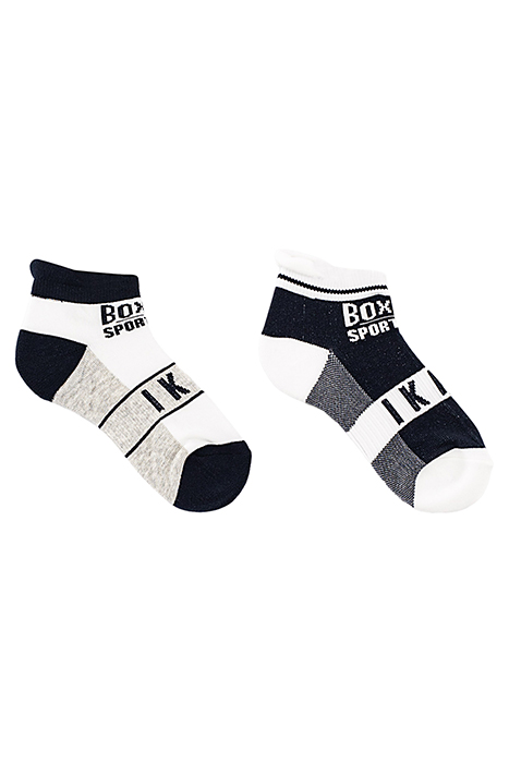 Boys’ navy and white sport lab socks size 31/34