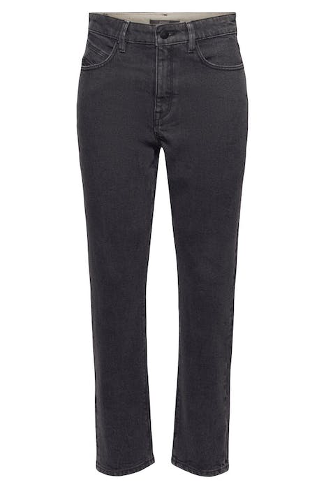 Robust cropped jeans in organic cotton grey...