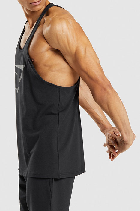 GYMSHARK SHARKHEAD INFILL STRINGER - BLACK | Online Outlet | Otrium