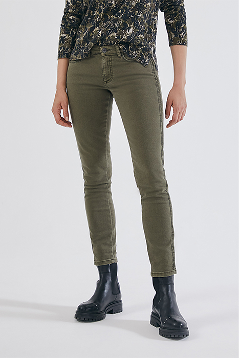 Low waist khaki organic cotton slim jeans size 34