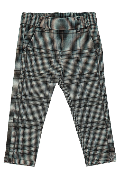 Baby girls’ black prince-of-wales trousers