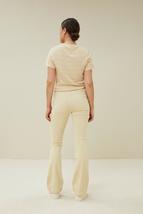 LEILA TWILL PANT VANILLE 2