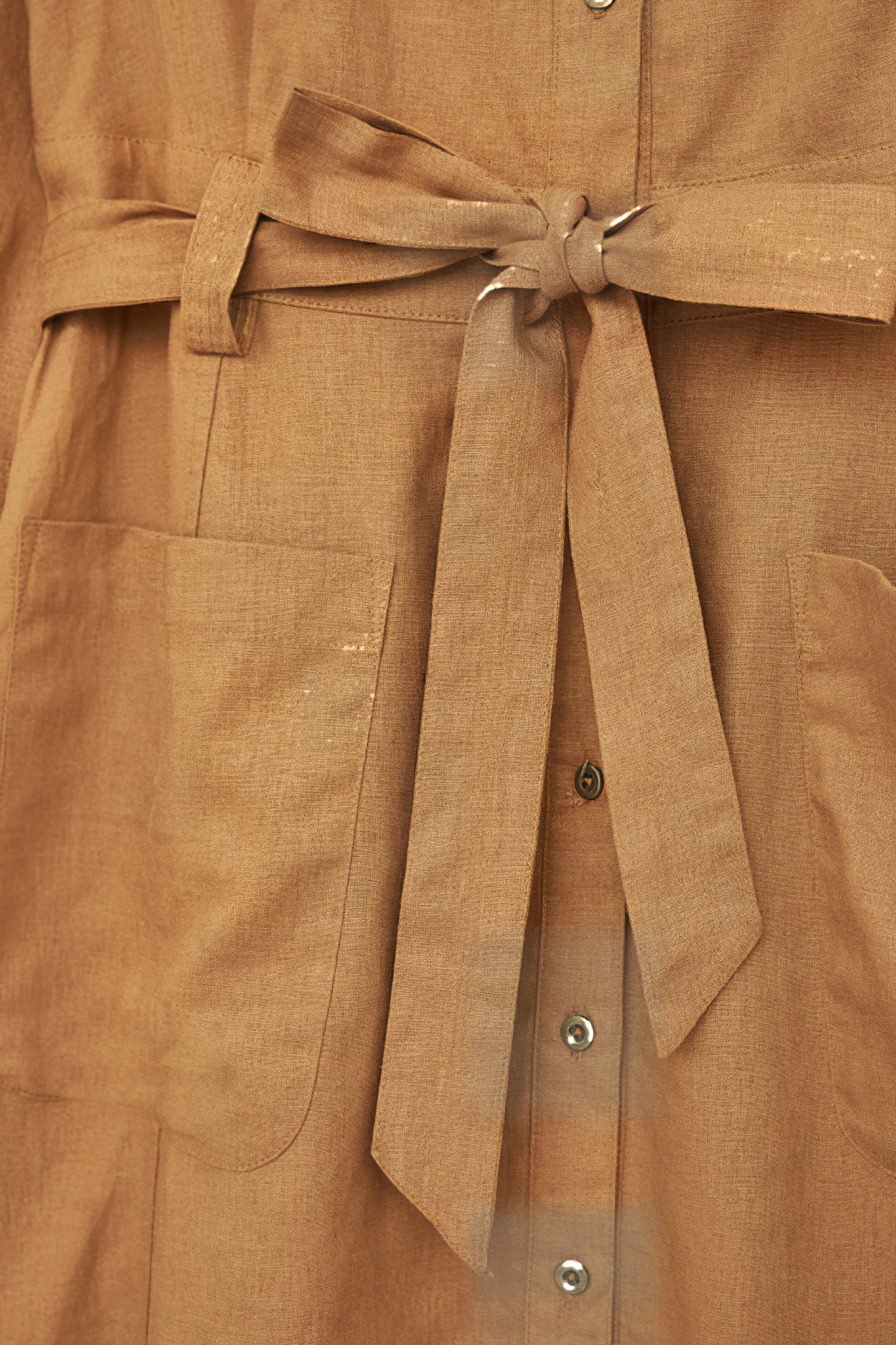 IGNES SHIRT DRESS MID BROWN 5