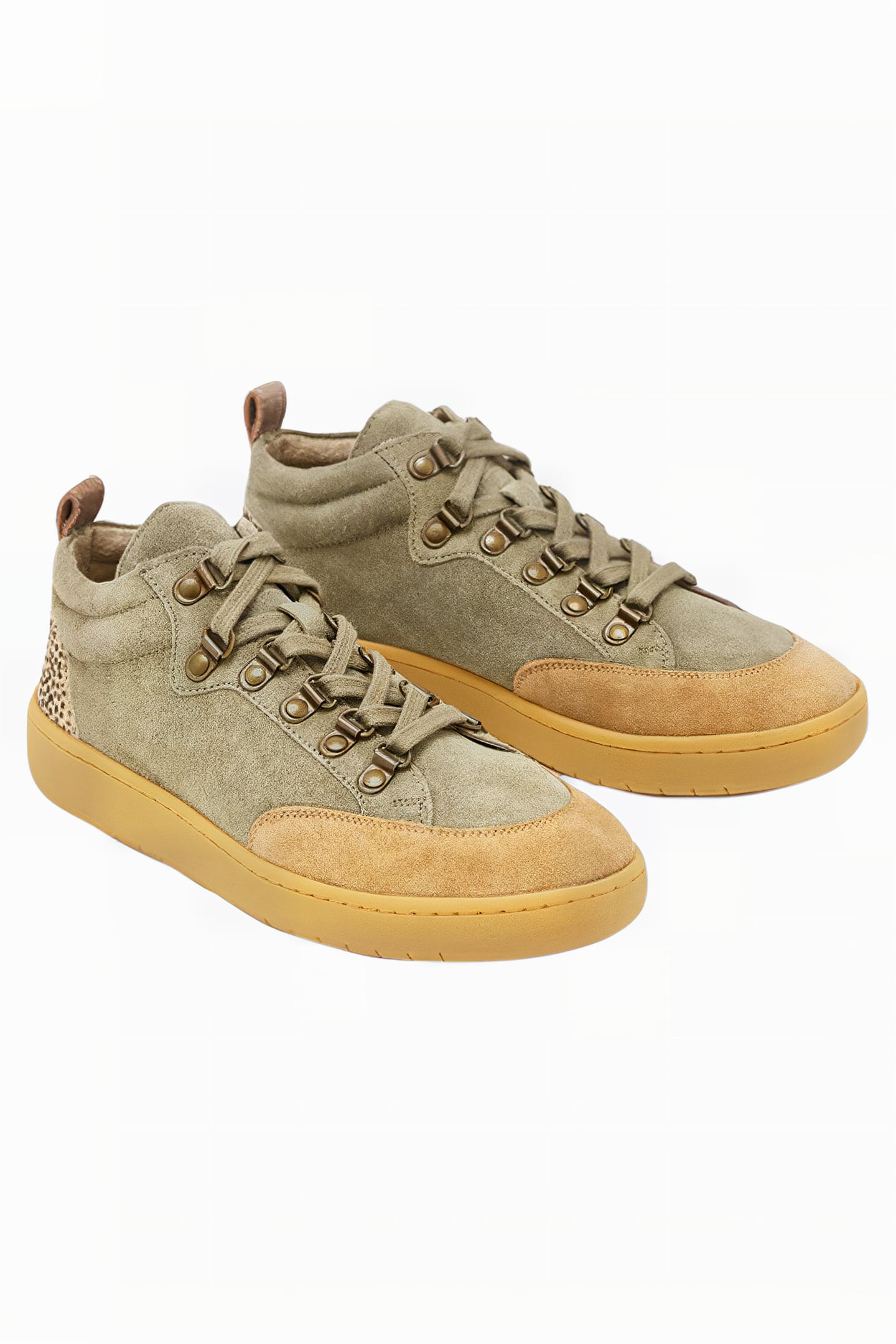 MELODY MID TOP TRAINER KHAKI GREEN 2