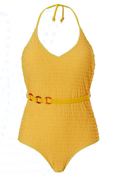 SW 1P WF TSHIRT PLUNGE BRIDGET BANANA MANDARINE 2