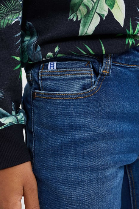 JONGENS SKINNY FIT JEANS MET STRETCH BLUE 4