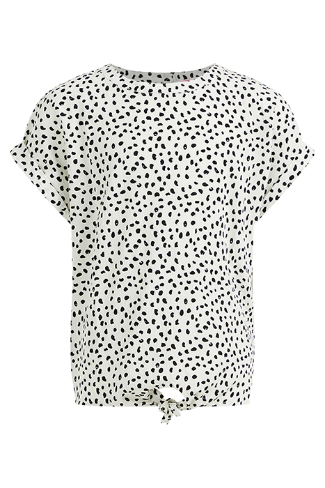 MEISJES BLOUSE MET KNOOPDETAIL EN DESSIN WHITE 1