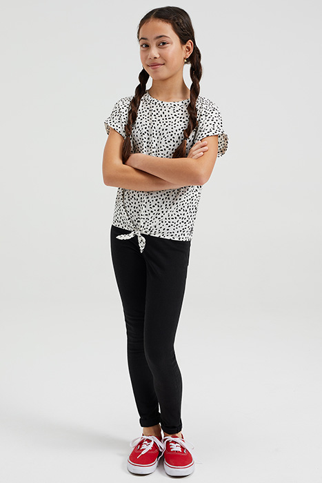 MEISJES BLOUSE MET KNOOPDETAIL EN DESSIN WHITE 3