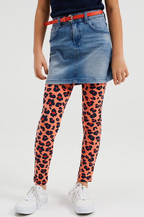 MEISJES LEGGING, 2-PACK CORAL PINK 2