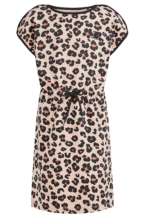 MEISJES JURK MET GLITTEROPDRUK DARK GREY 1