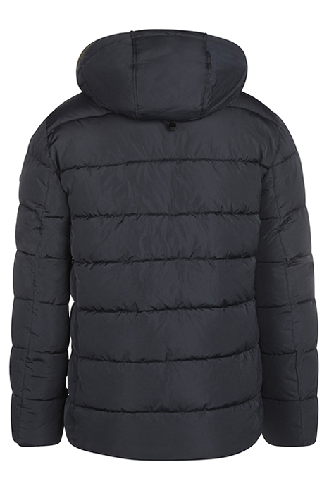 NYLON HOODED BOMBER BLACK IRIS (NAVY) 4