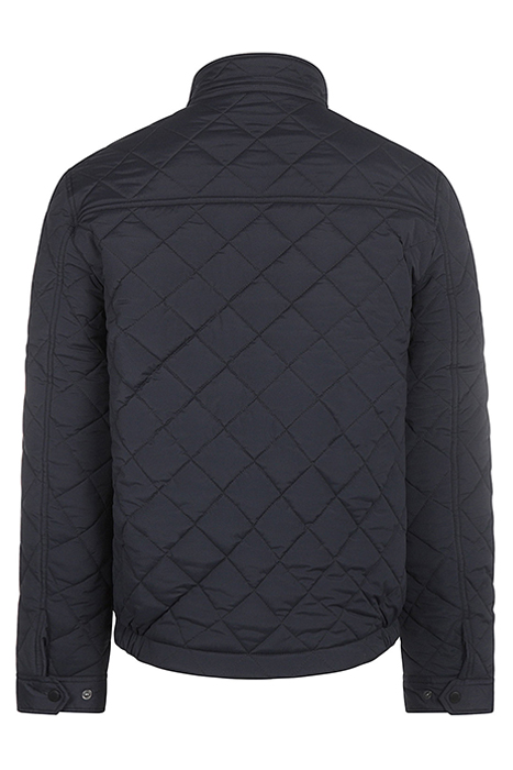 QUILTED NYLON BOMBER BLACK IRIS (NAVY) 2