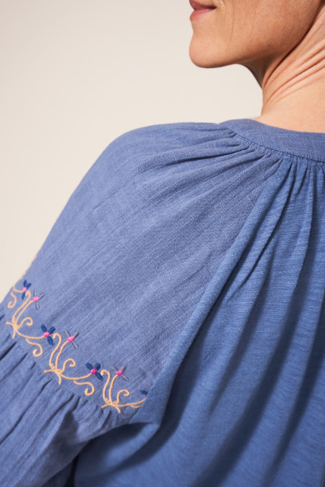 DREAMER EMBROIDERED TOP BLUE 3