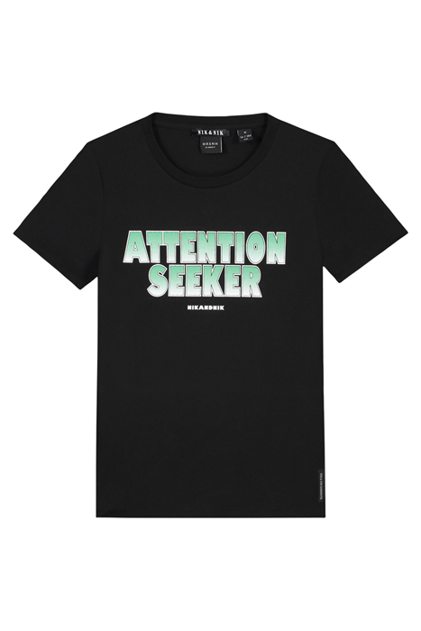 ATTENTION T-SHIRT BLACK/GREEN 1