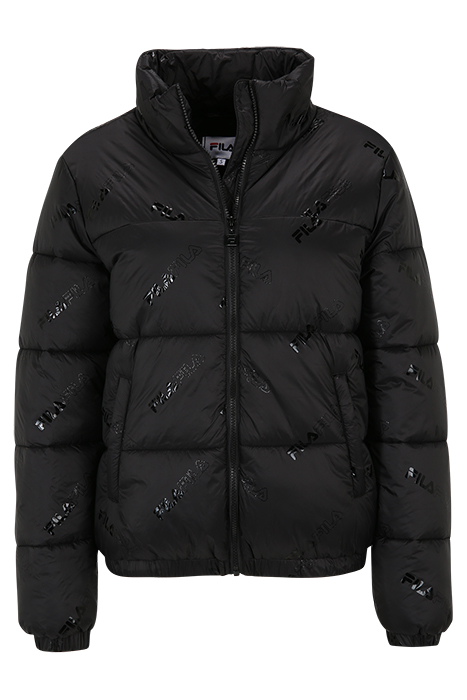 Stabbia aop puff jacket black glossy outline...