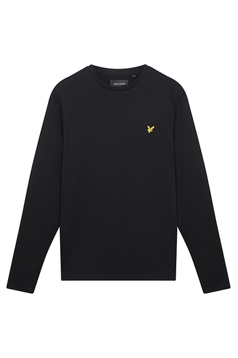 PLAIN L/S T-SHIRT JET BLACK 5