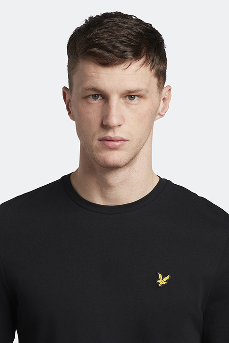 PLAIN L/S T-SHIRT JET BLACK 4