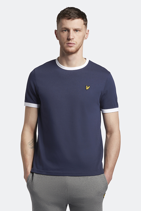 RINGER T-SHIRT NAVY/WHITE 1