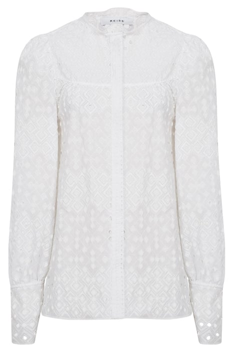 YASMIN BUTTON-DOWN SHIRT WHITE by Reiss