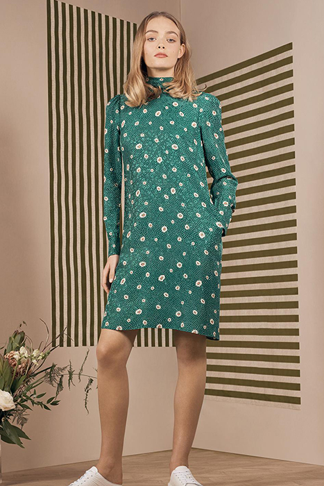 GEORGE MINI DRESS EVERGREEN 4