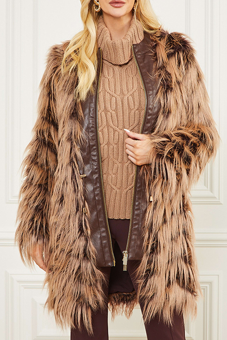 DINAH COAT DARK BOURBON WITH CLASSIC CAME 2