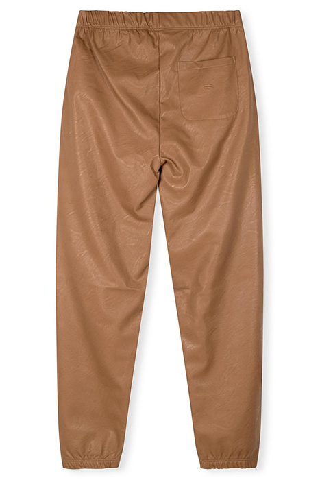 VEGAN LEATHER JOGGER DARK LATTE 4