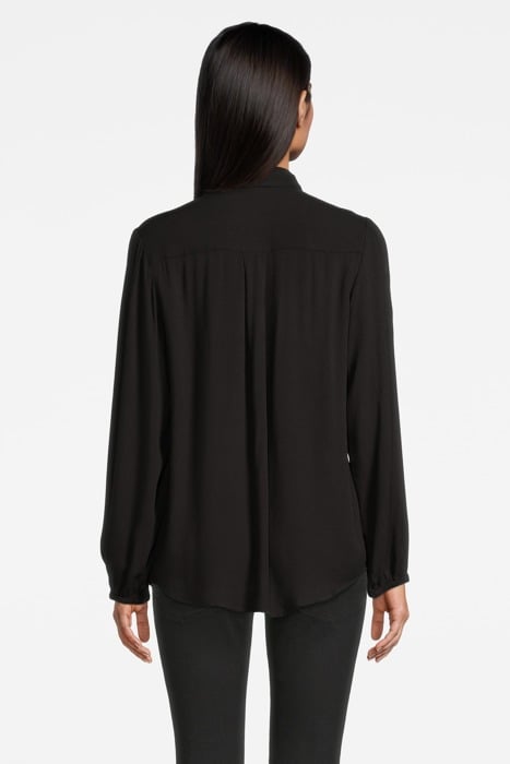 BLOUSE WOVEN LONG SLEEVES BLACK 2