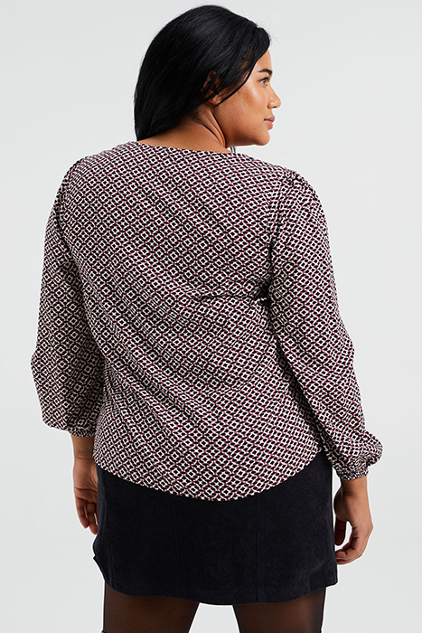 LADIES TRANSSHIPMENT BLOUSE WITH DESSIN - CURVE MULTI-COLOUR 3