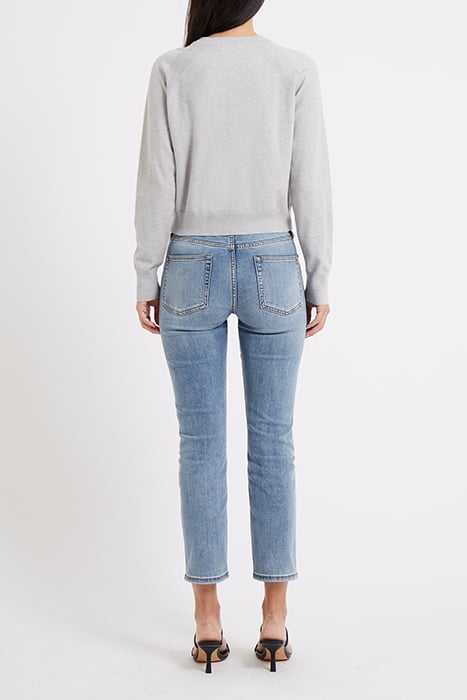 SUPERSOFT DOUBLE RAGLAN CREW LGT GREY MEL 4