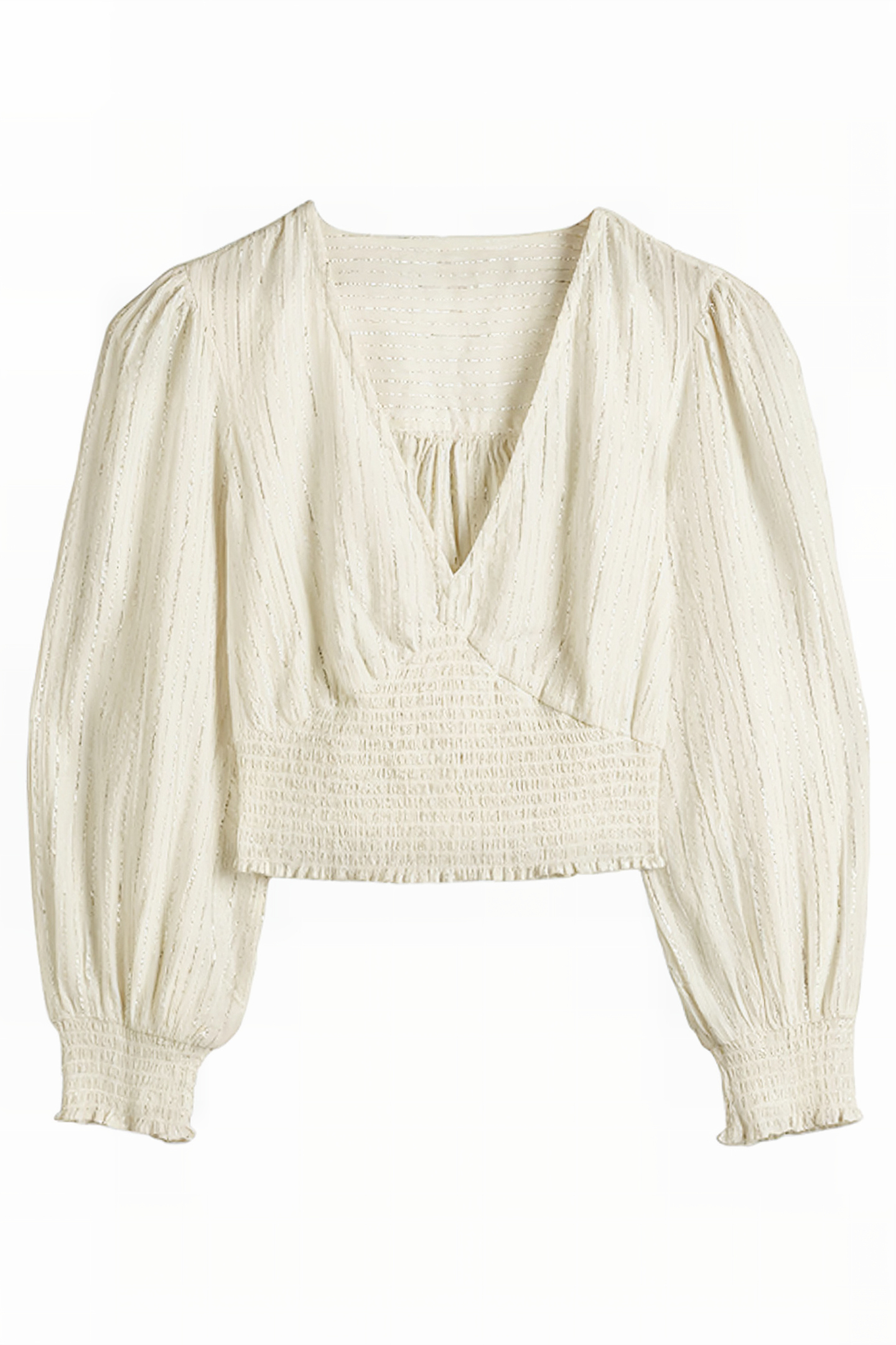 LUREX SMOCKED CROP TOP IVO 5