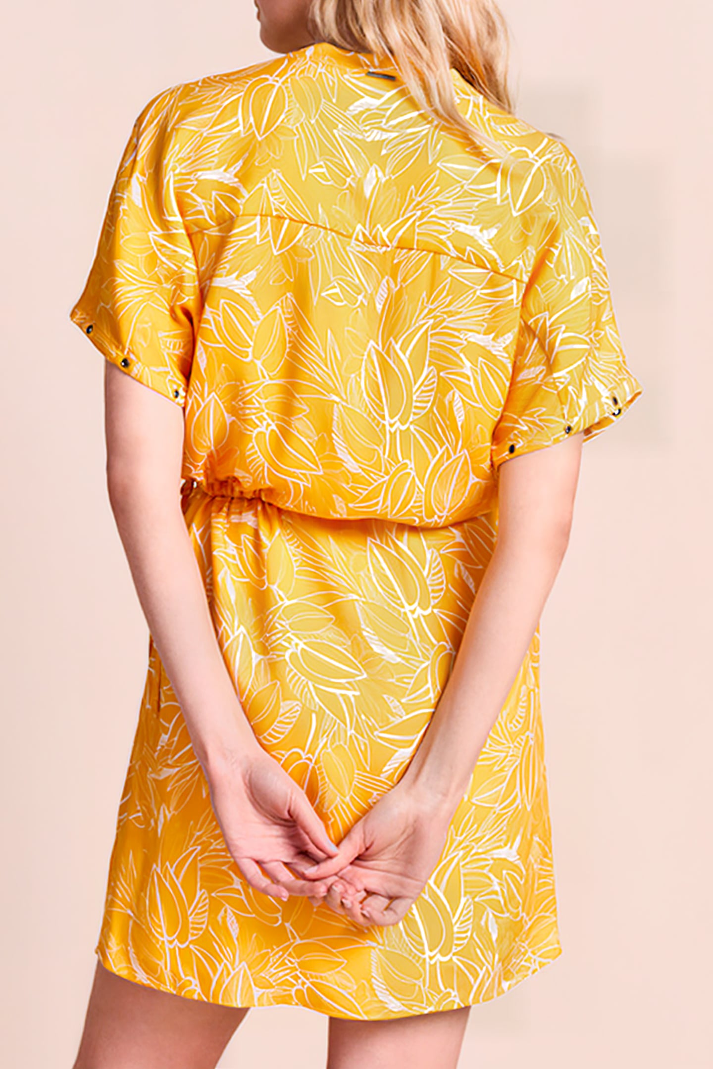 RANGOON - HONEY DRESS WITH VEGETABLE PRINT HONEY 2