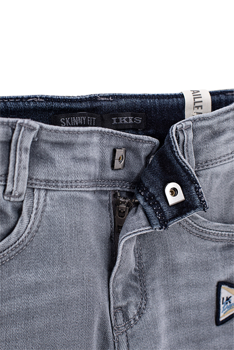 BOYS’ MEDIUM GREY RECYCLED SLIM JEANS WITH BADGES MEDIUM GRE 4