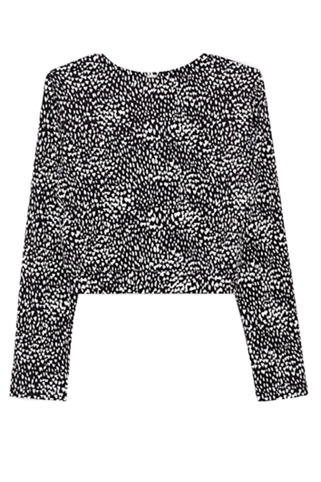 GIRLS’ BLACK ECOVERO® T-SHIRT WITH HEART PRINT AND BOW BLACK 2