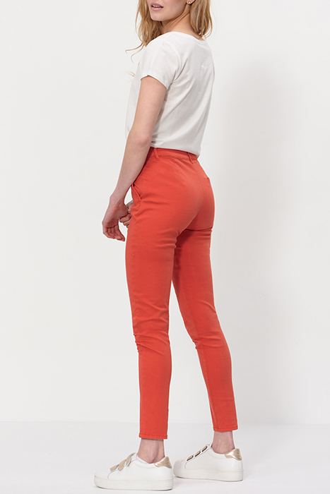 CHINO TROUSERS WITH STUDS SPICY ORANGE 2