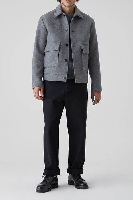 MILITARY JACKET DARK GREY MELANGE 3