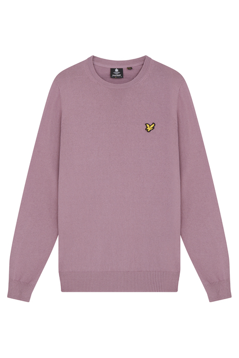 COTTON MERINO CREW JUMPER BILLBOARD PURPLE 5