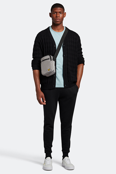 ARGYLE CARDIGAN JET BLACK 3