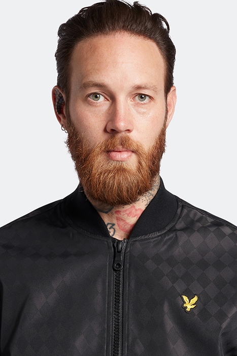 BALLOON SLEEVE SATEEN BOMBER JET BLACK 4