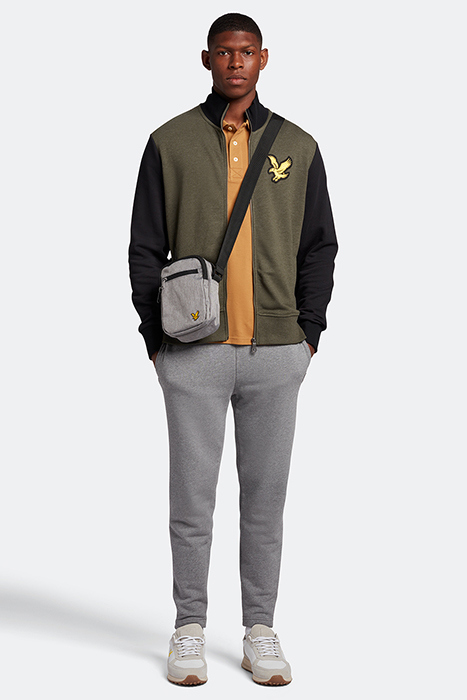 BLOCK MARL TRACK TOP OLIVE MARL/JET BLACK 3