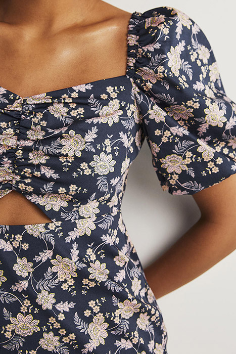 CUT OUT DETAIL MINI DRESS NAV 4