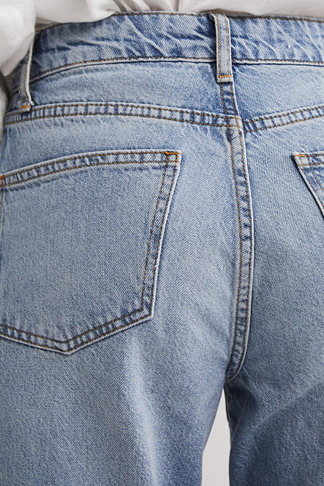 RELAXED STRAIGHT TURN UP JEANS DEN 5