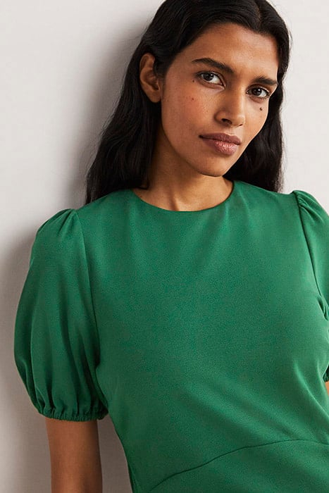 CUT OUT JERSEY MINI DRESS GRN 3