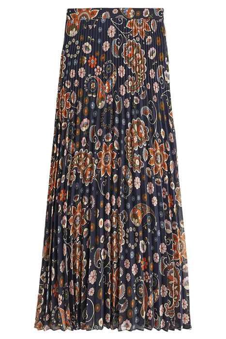 PLEATED PARTY MAXI SKIRT NAV 5