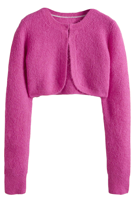 RIB KNIT BOLERO PNK 8