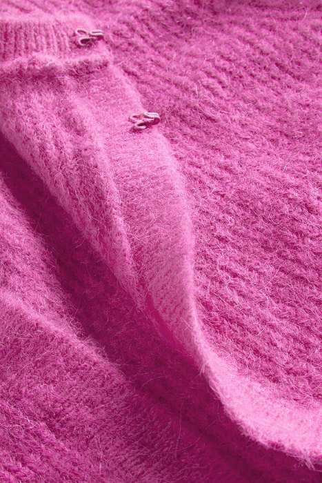 RIB KNIT BOLERO PNK 7