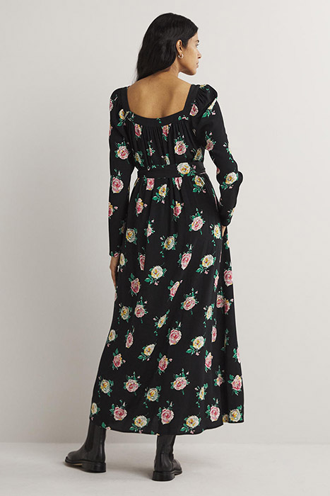 SQUARE NECK MAXI DRESS BLK 2