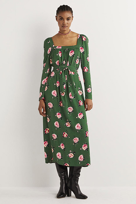 SQUARE NECK MAXI DRESS GRN 3