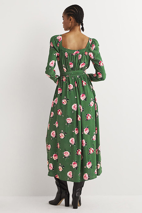 SQUARE NECK MAXI DRESS GRN 2