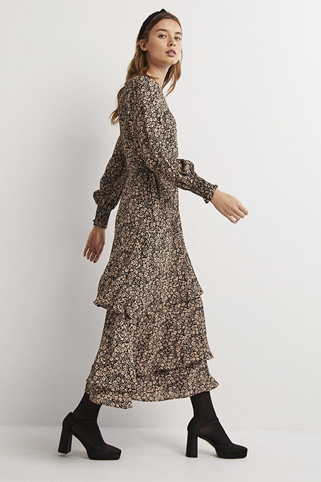 TIERED MULTI RUFFLE MAXI DRESS SND 3